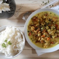 Curry de fruits de mer au lait de coco